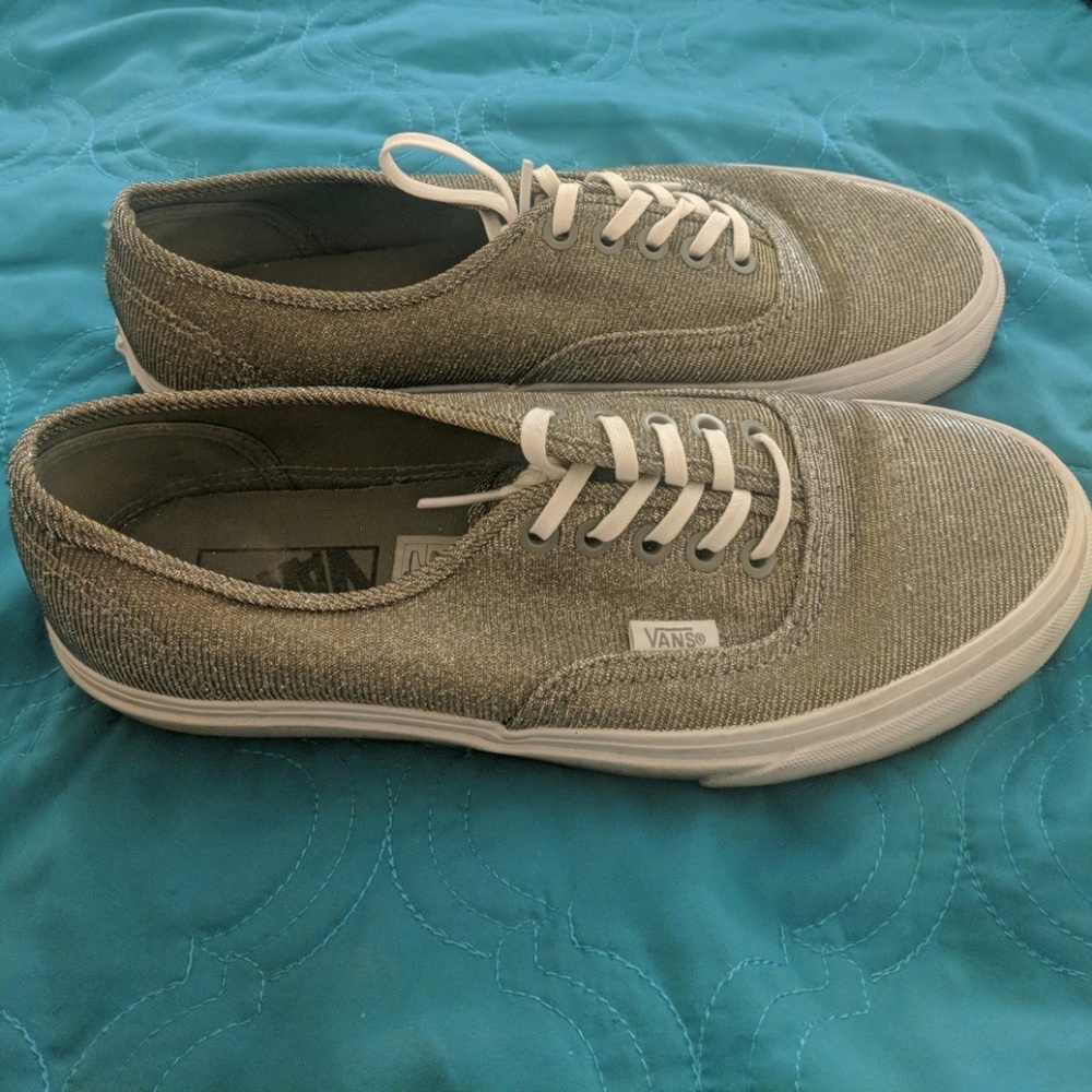 Sparkly gold Vans